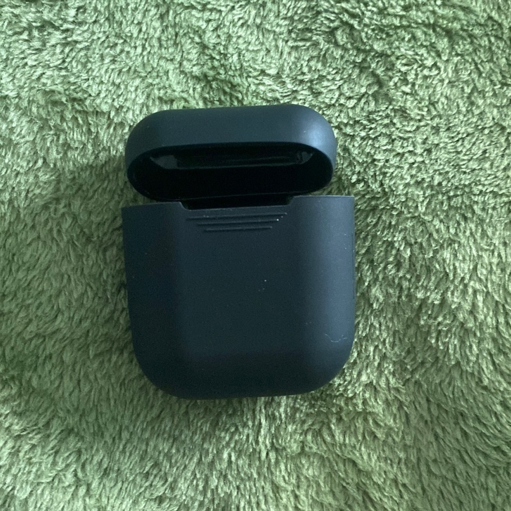 Black silicon first generation Airpods cover